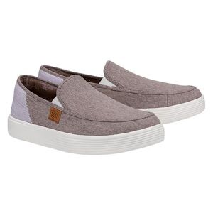 Hey Dude Tan Sunapee Craft Linen Slip on Shoes, Size 10